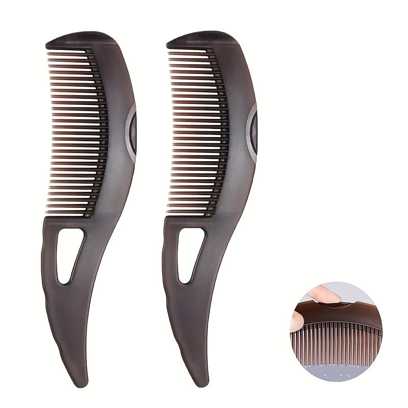 Press to squeeze out dirt - portable scalp cleaning comb, efficient dandruff removal and oil removal, ergonomic massage design, elegant fine tooth shape, gentle hair care massager