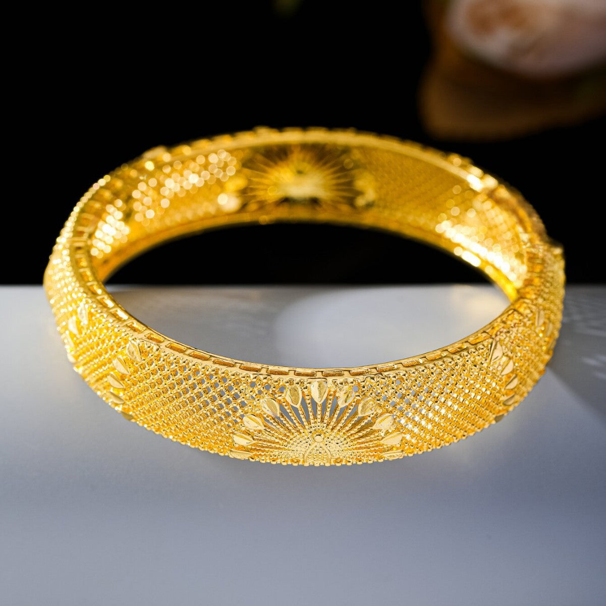 BUY 1 GET 1 FREE Peacock Royal Bracelet High Quality Sand Gold Fashion Open Bracelet