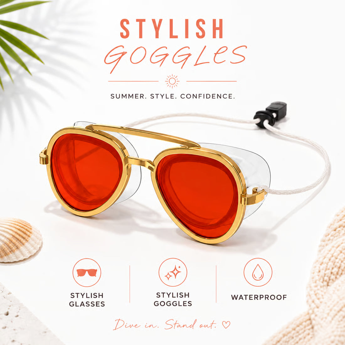 Pro Full-View Anti-Fog Swim Goggles for Adults