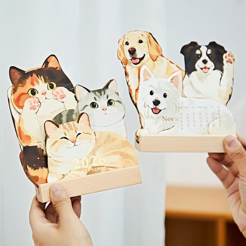 2026 Illustrated Pet Calendar – Cute & Creative Designs