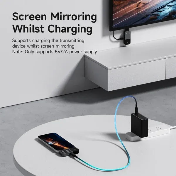 USB-C Wireless HDMI Transmitter & Receiver – Plug & Play 1080P Video Streaming for TV & Projector📺
