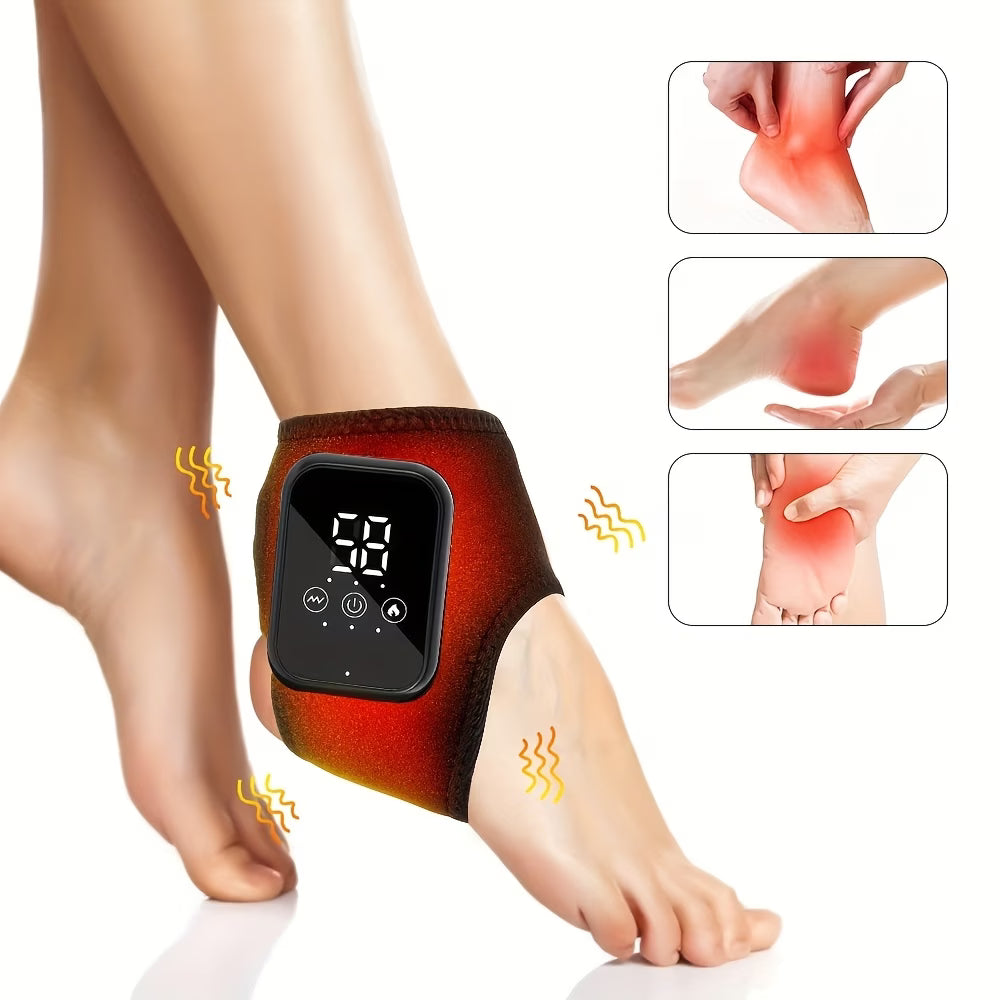 Thermal Ankle Wrap with Soothing Vibration