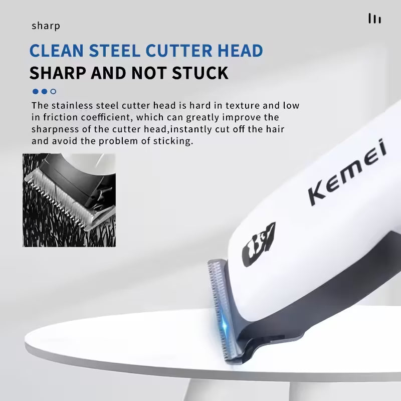 Kemei KM-PG809A Led Usb Adjustable Professional Hair Cutting Machine