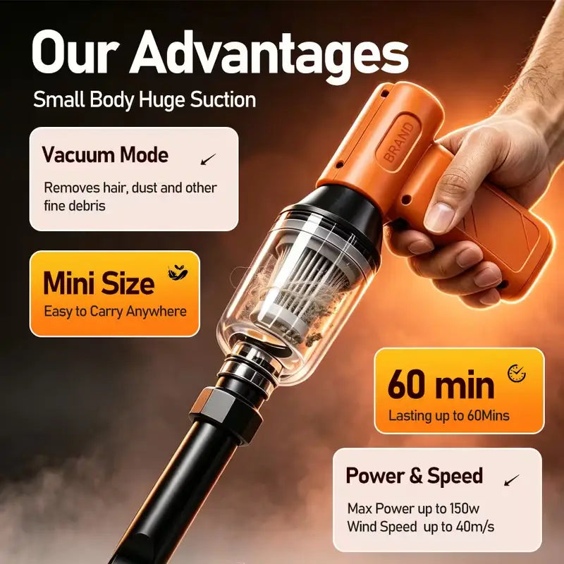 High-Speed Turbo Air Blower & Vacuum Kit