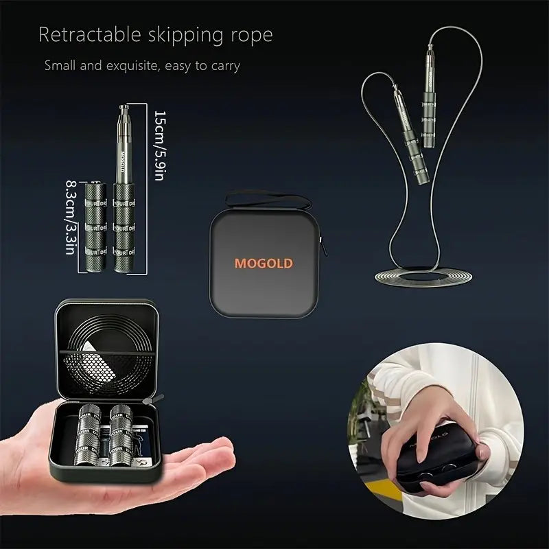Adjustable Speed Jump Rope - 360° Ball Bearings & PVC Steel Cable