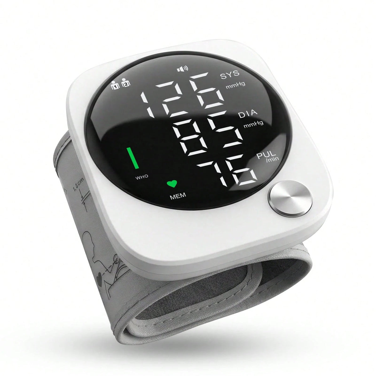 👴👵Dual User Automatic Wrist Blood Pressure Monitor – FDA Cleared BP Machine with Voice Broadcast, Large LCD Display & Irregular Heartbeat Detection🩺