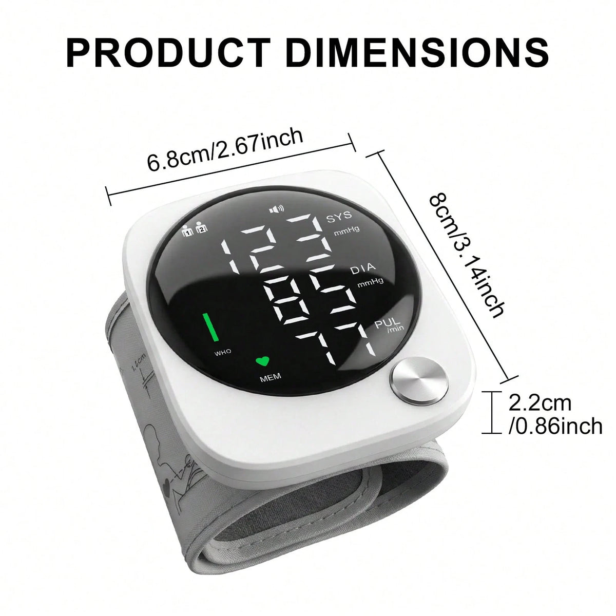 👴👵Dual User Automatic Wrist Blood Pressure Monitor – FDA Cleared BP Machine with Voice Broadcast, Large LCD Display & Irregular Heartbeat Detection🩺