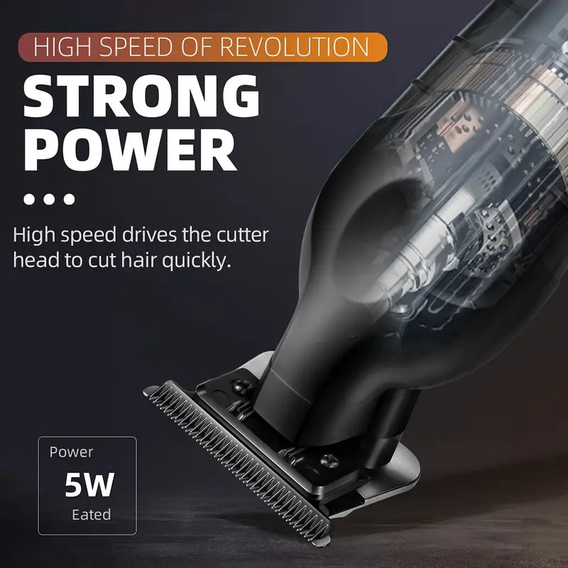 Pro-Grade Hair & Beard Trimmer – Zero-Gap Precision, Cordless Power