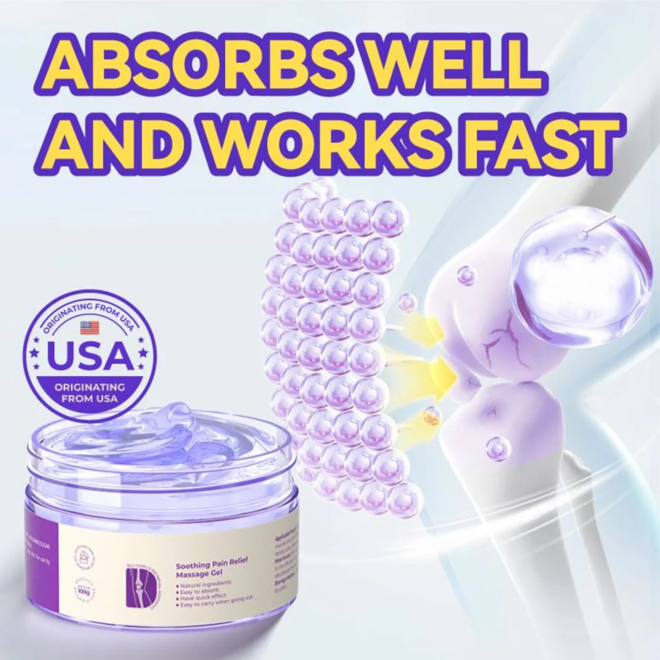 Gentle Joint Comfort Gel - Smooth & Relaxing Massage for Key Joints