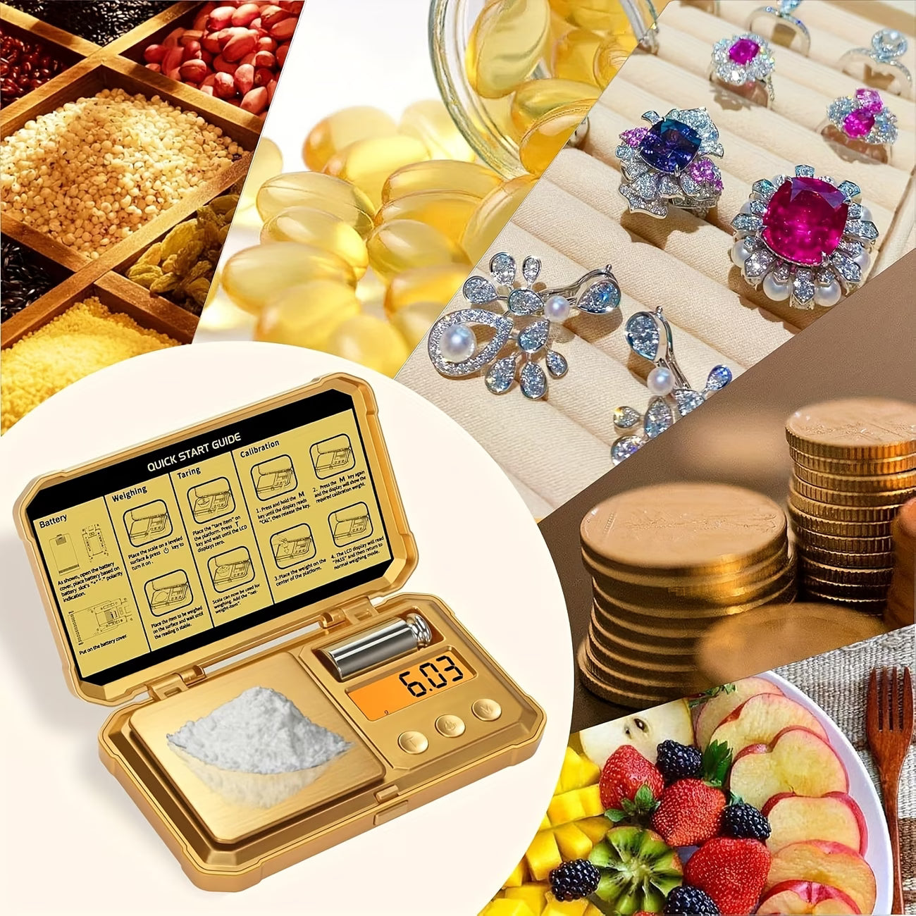 ⚖️ 0.01g High-Precision Pocket Digital Scale