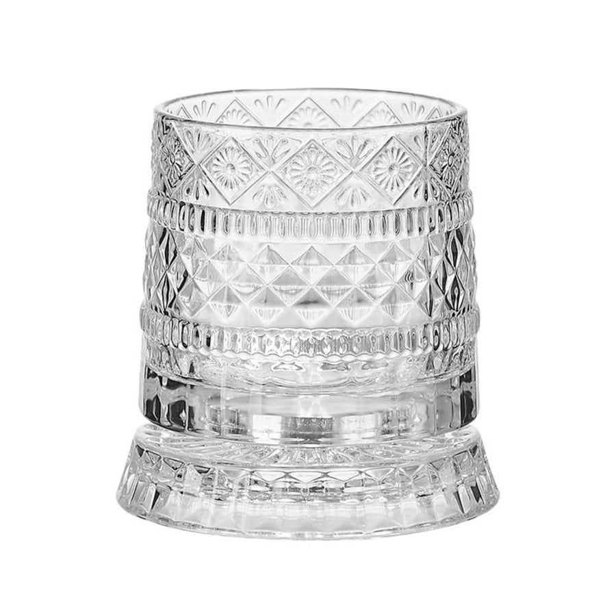 Rotating Crystal Whiskey Tumbler for Smoother Flavor