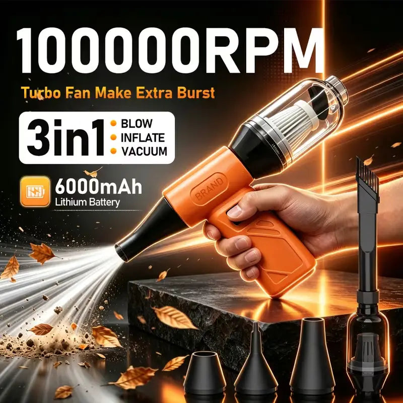 High-Speed Turbo Air Blower & Vacuum Kit