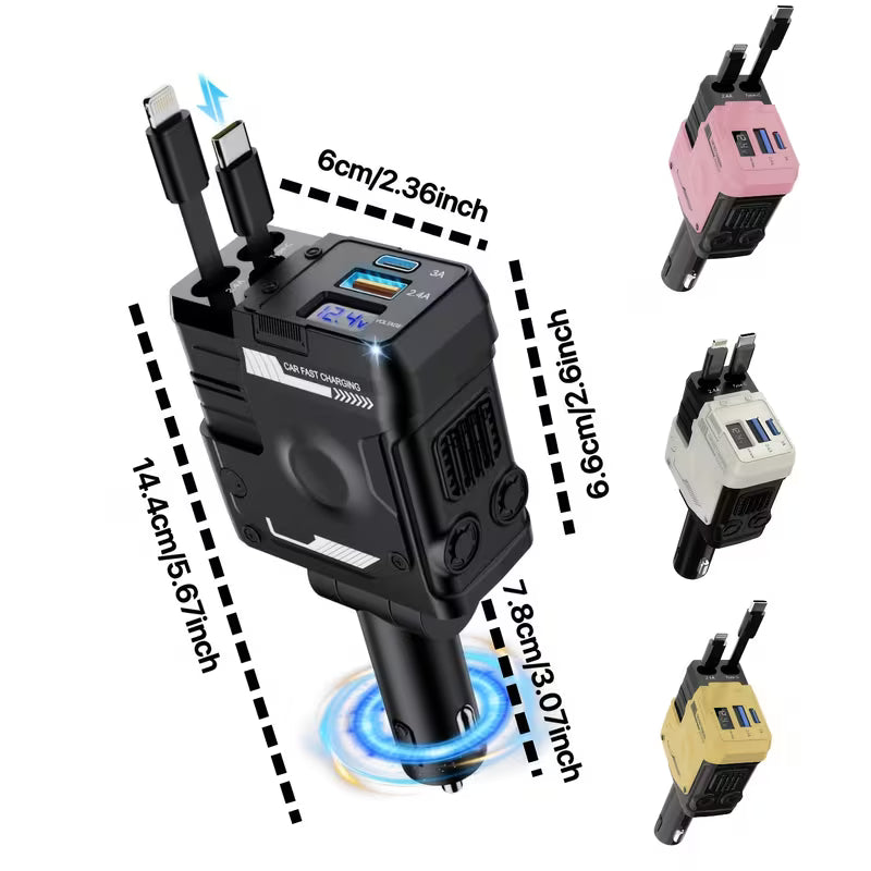 Mecha 66W Fast Charging Car Charger