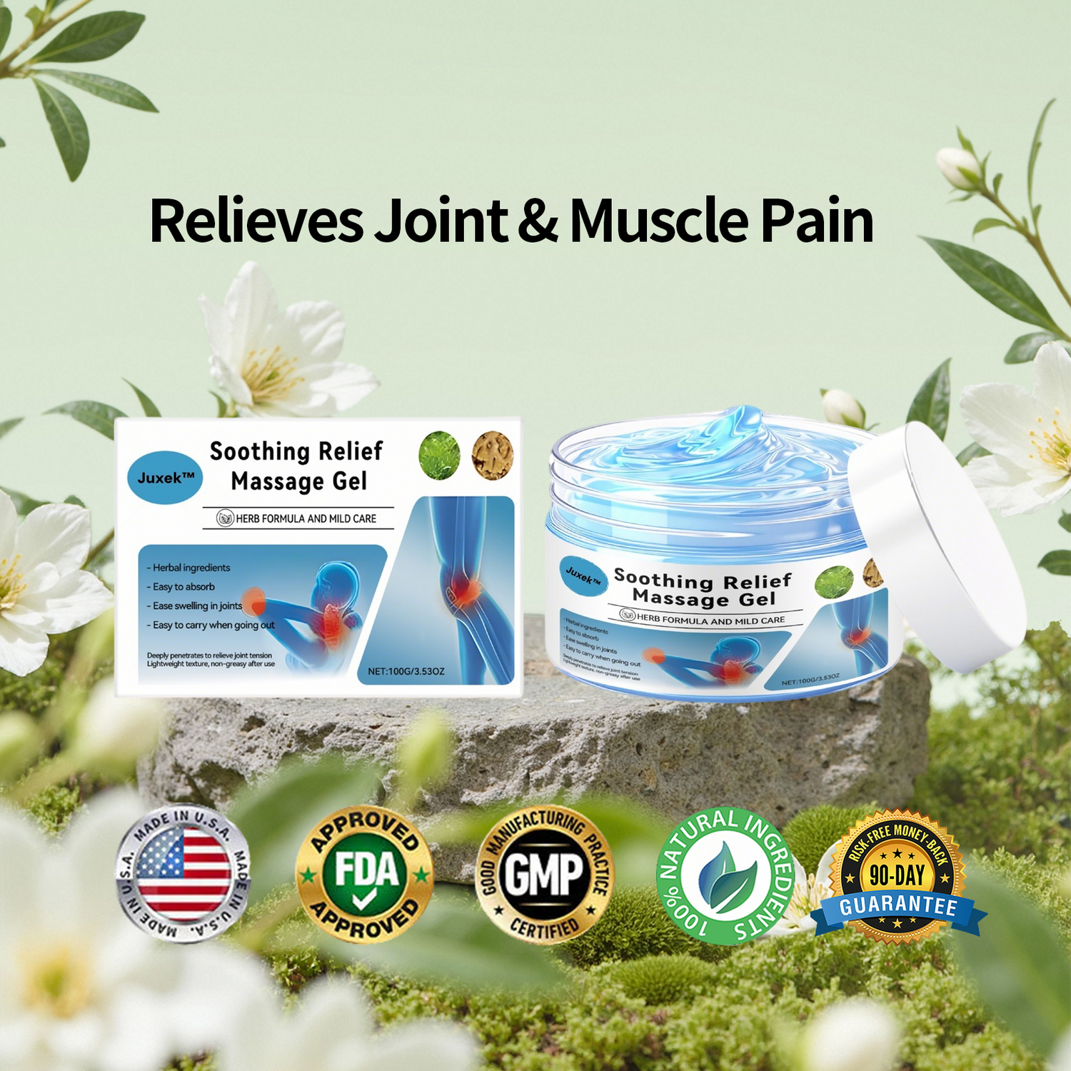 🔥Targeted Joint Comfort🔥 Juxek™ Joint Care Gel – Plant-Based Herbal Formula