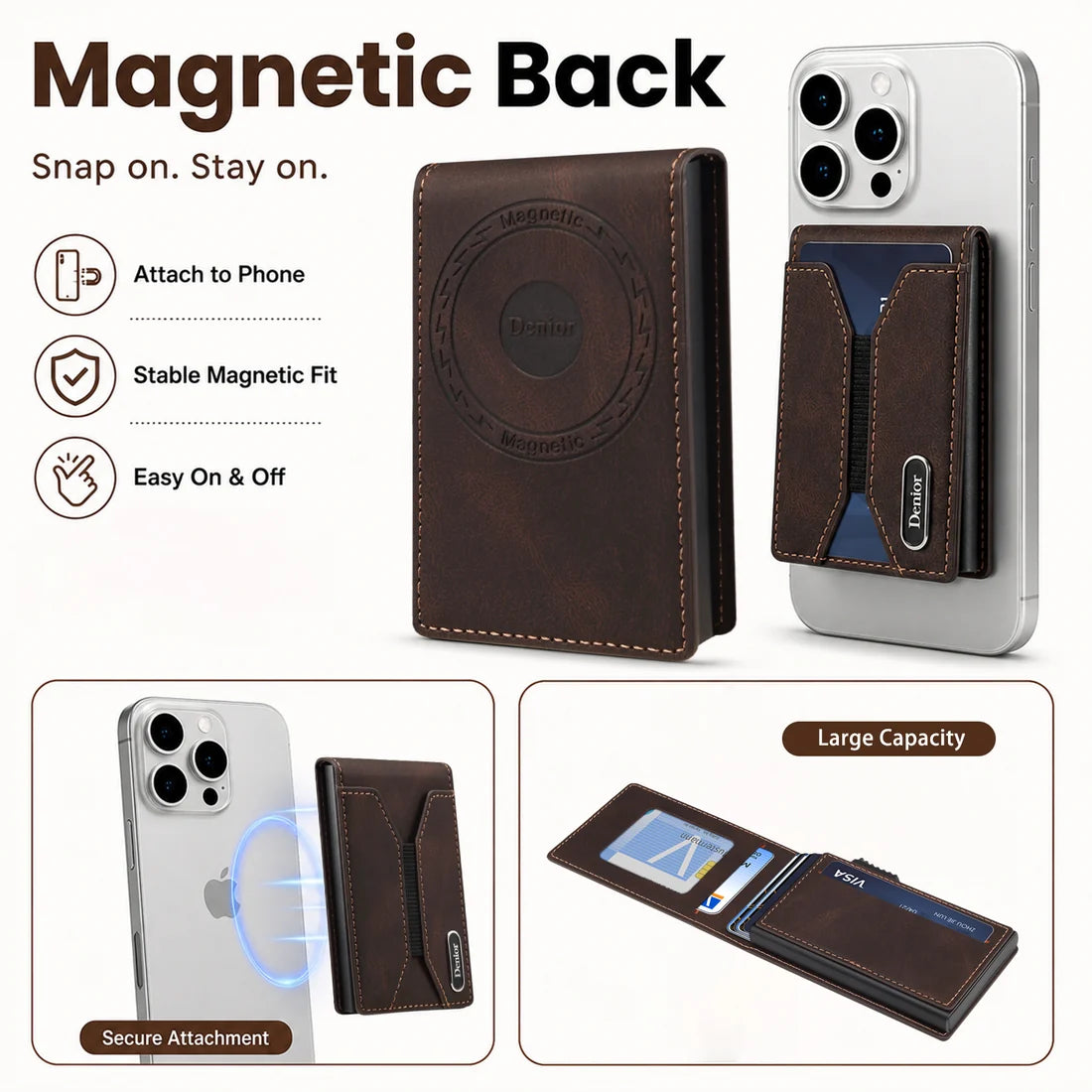 🔥2027 New Men’s Pop-Up Wallet – Magnetic Closure & Quick Card Access💳