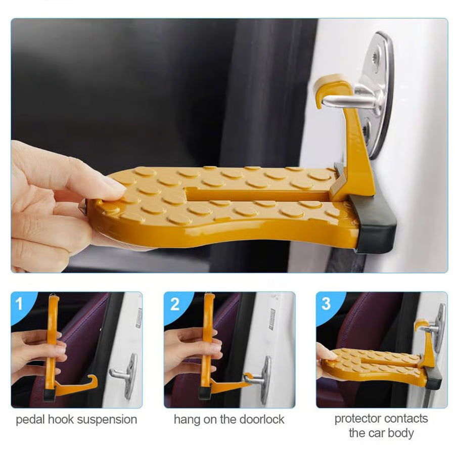 2-in-1 Car Door Step & Emergency Glass Breaker
