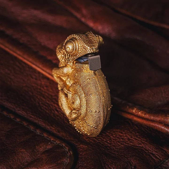 Chameleon Brass Keychain Tape Measure
