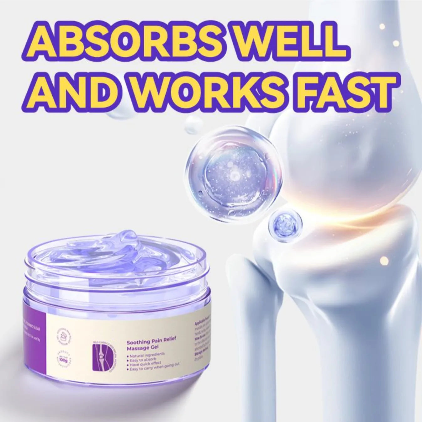 Gentle Joint Comfort Gel - Smooth & Relaxing Massage for Key Joints