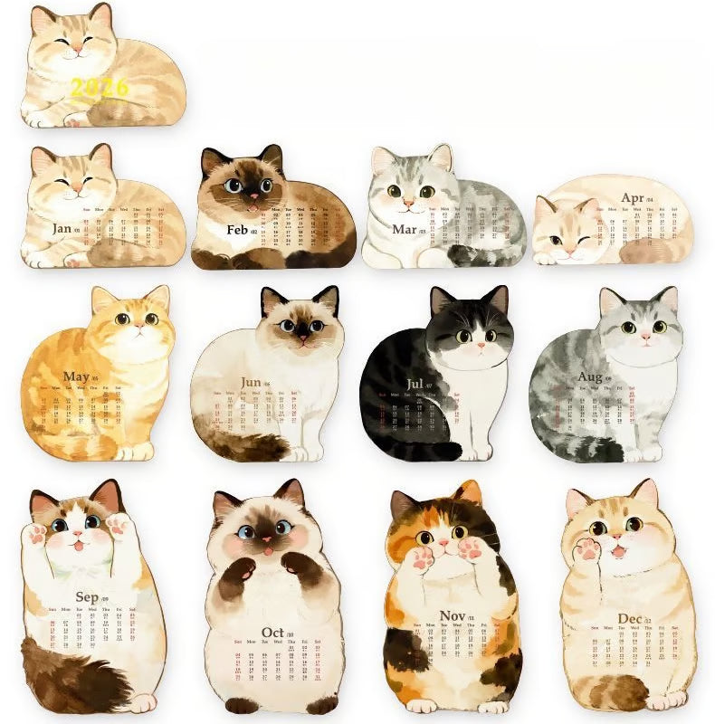 2026 Illustrated Pet Calendar – Cute & Creative Designs