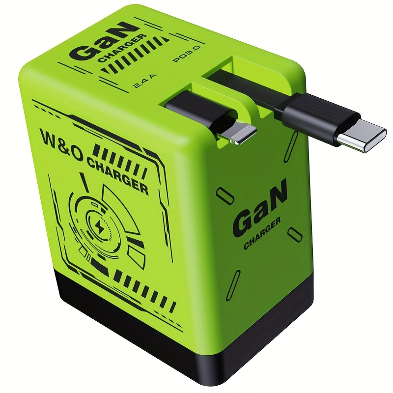 120W GaN Retractable Portable Charger