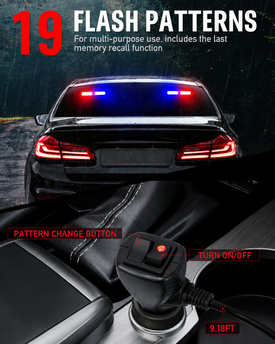 40 LED High-Intensity Warning Strobe Light