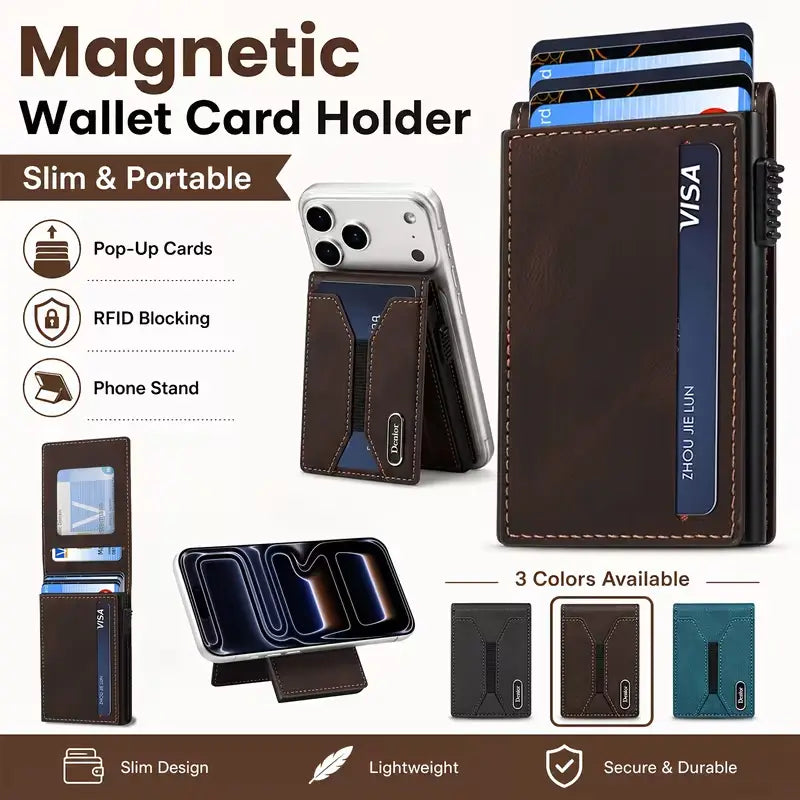 🔥2027 New Men’s Pop-Up Wallet – Magnetic Closure & Quick Card Access💳