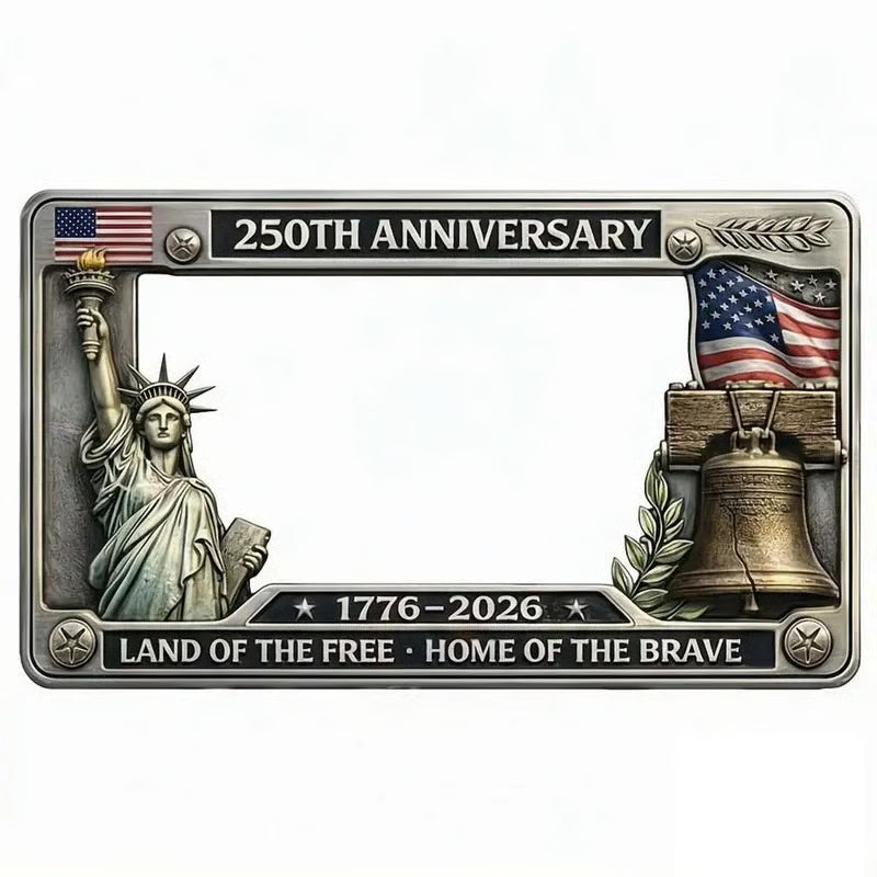 🦅250th Anniversary Commemorative License Plate Frame