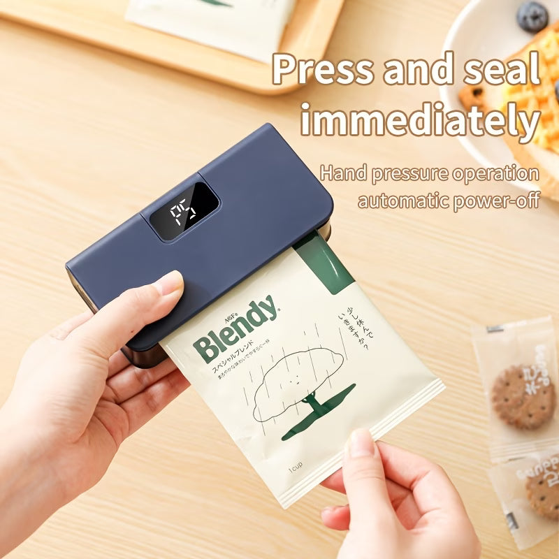 Portable kitchen food bag sealing machine