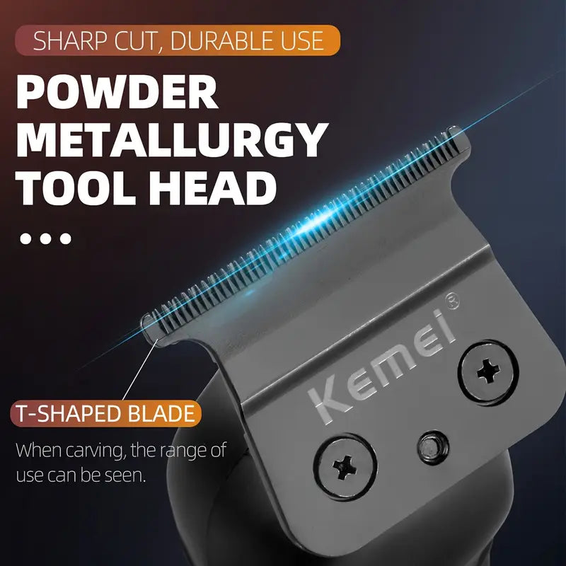 Pro-Grade Hair & Beard Trimmer – Zero-Gap Precision, Cordless Power
