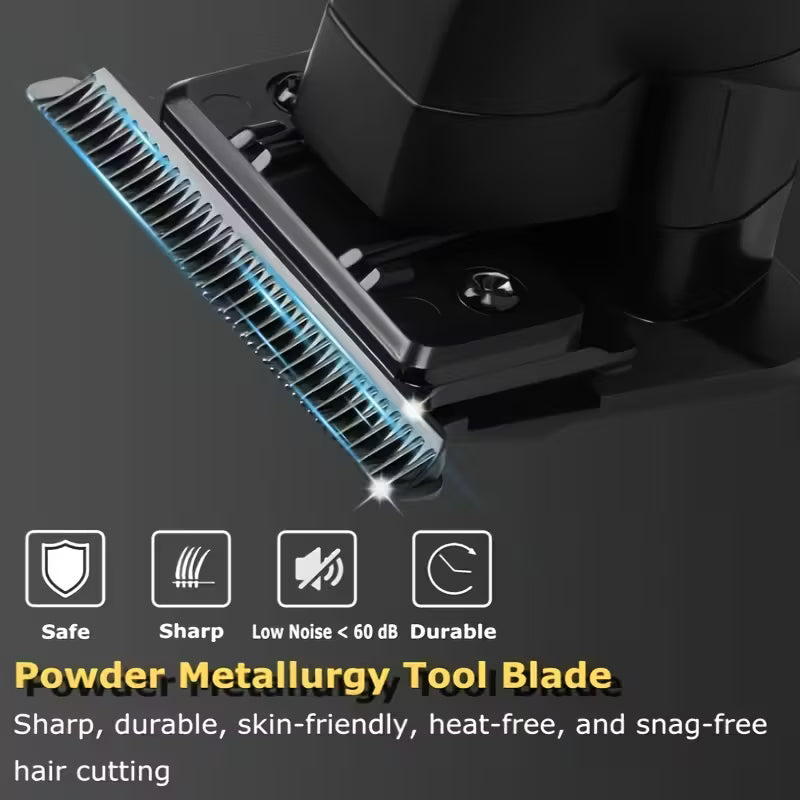 Kemei KM-2296 Professional Carbon Steel Cutter Electric Hair Clippers With Charging Base 2500 mAh Lithium Battery Hair Trimmer