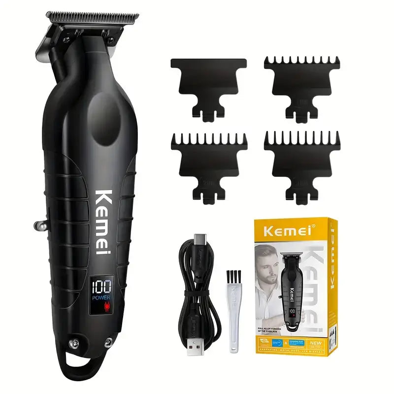 Pro-Grade Hair & Beard Trimmer – Zero-Gap Precision, Cordless Power