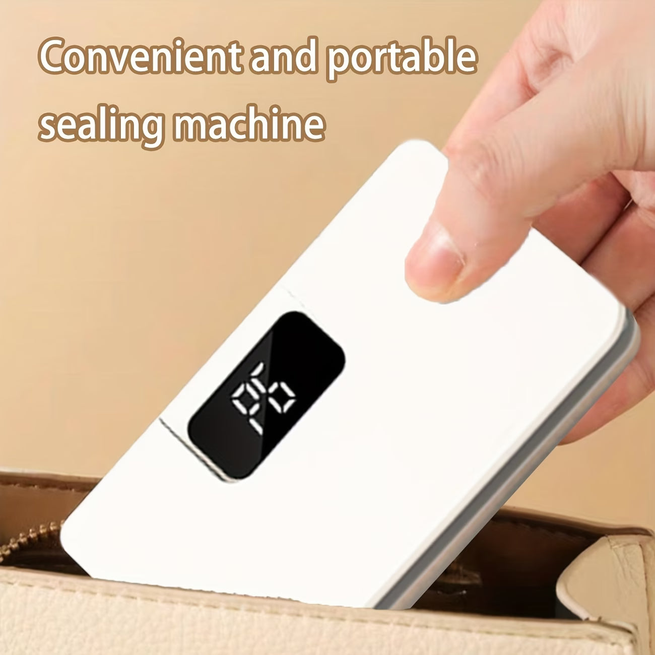 Portable kitchen food bag sealing machine