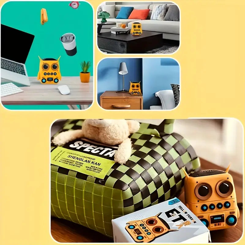 Mini Owl Bluetooth Speaker – Strong Bass & FM Radio Function