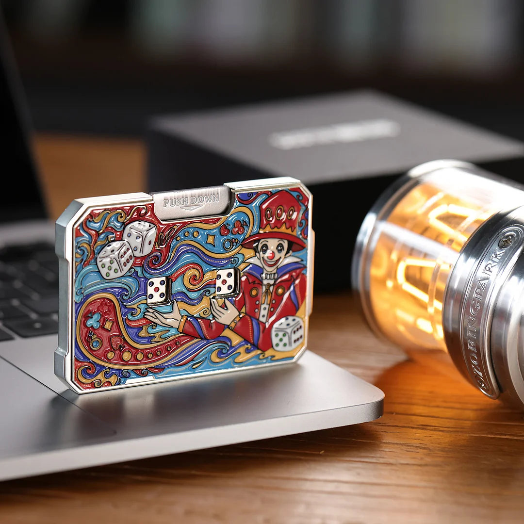 All-Metal EDC Dice Spinner – Push & Play Stress Relief Toy