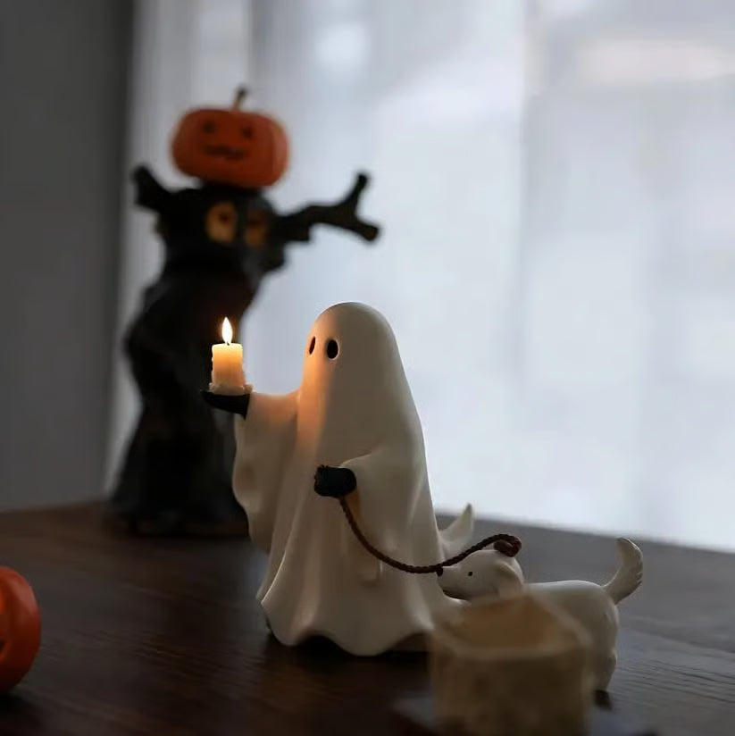 👻🐕Ghost & Pup Candle Holder