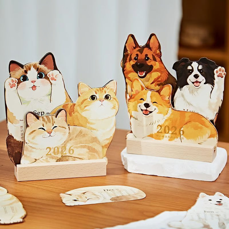 2026 Illustrated Pet Calendar – Cute & Creative Designs