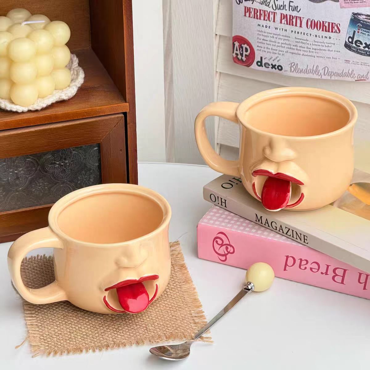 Quirky 3D Tongue Mug