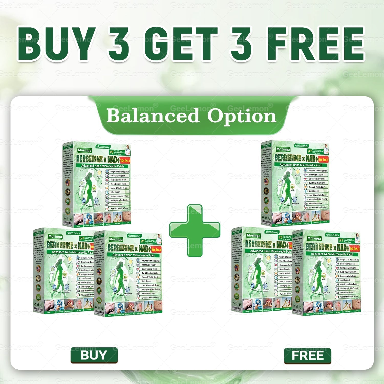 ⭐𝐆𝐞𝐞𝐋𝐞𝐦𝐨𝐧® 𝐌𝐨𝐫𝐢𝗻𝗴𝗮 · 𝐁𝐞𝐫𝐛𝗲𝗿𝗶𝗻𝗲 × 𝗡𝗔𝗗+ 𝟏𝟎 𝐢𝐧 𝟏 𝐀𝐝𝐯𝐚𝐧𝐜𝐞𝐝 𝗡𝗮𝗻𝗼 𝗠𝗶𝗰𝗿𝗼𝗻𝐞𝐞𝐝𝐥𝐞 𝐏𝐚𝐭𝗰𝗵👩‍⚕️👩‍⚕️(Just once a day, visible changes in 7 days) ✅ For obesity, loose skin, diabetes, and more.