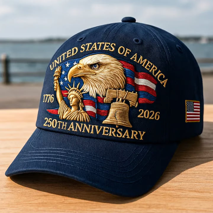🗽Eagle & Liberty – United States 250th Anniversary Hat🦅(Breathable & Lightweight Comfort & Unisex Fit)