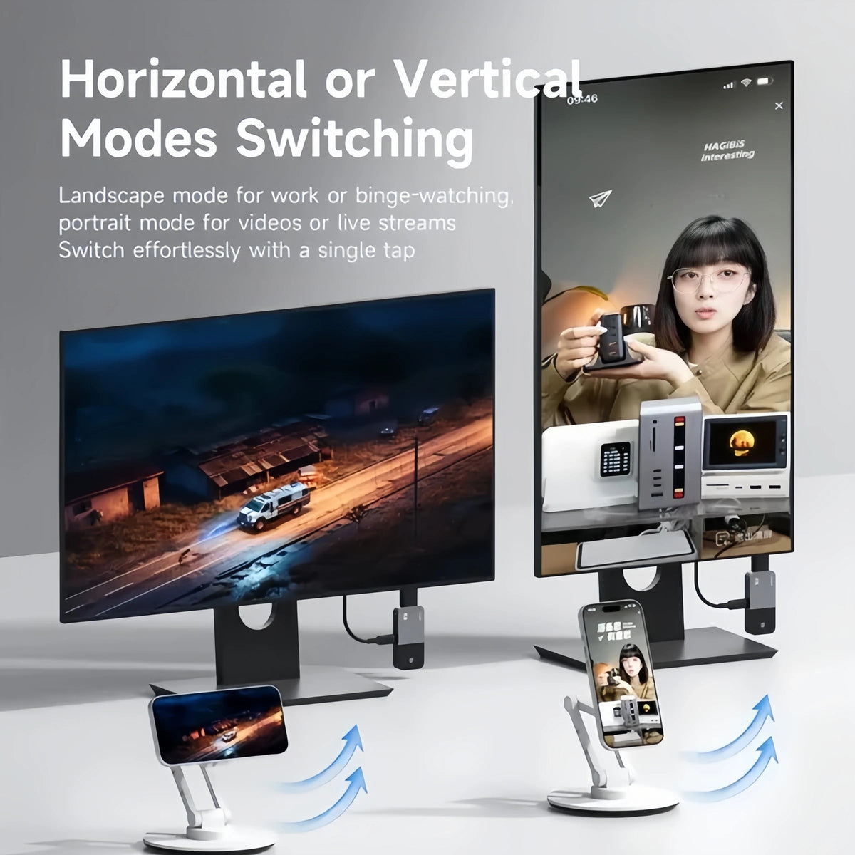 USB-C Wireless HDMI Transmitter & Receiver – Plug & Play 1080P Video Streaming for TV & Projector📺