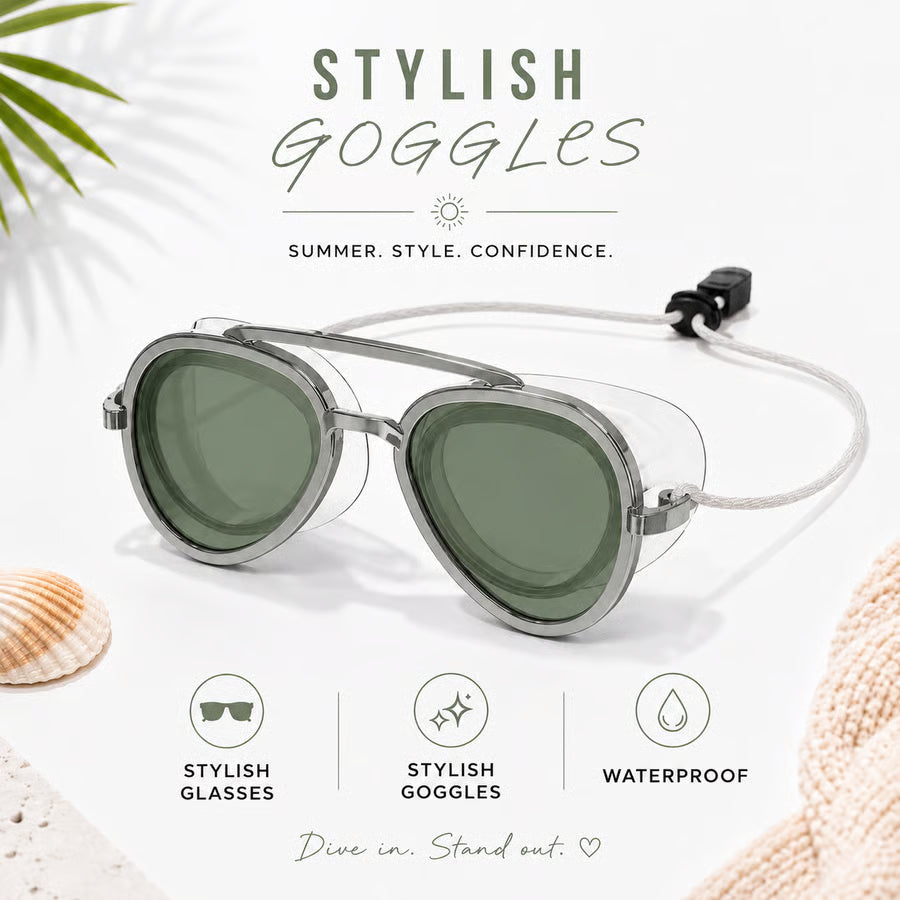 Pro Full-View Anti-Fog Swim Goggles for Adults