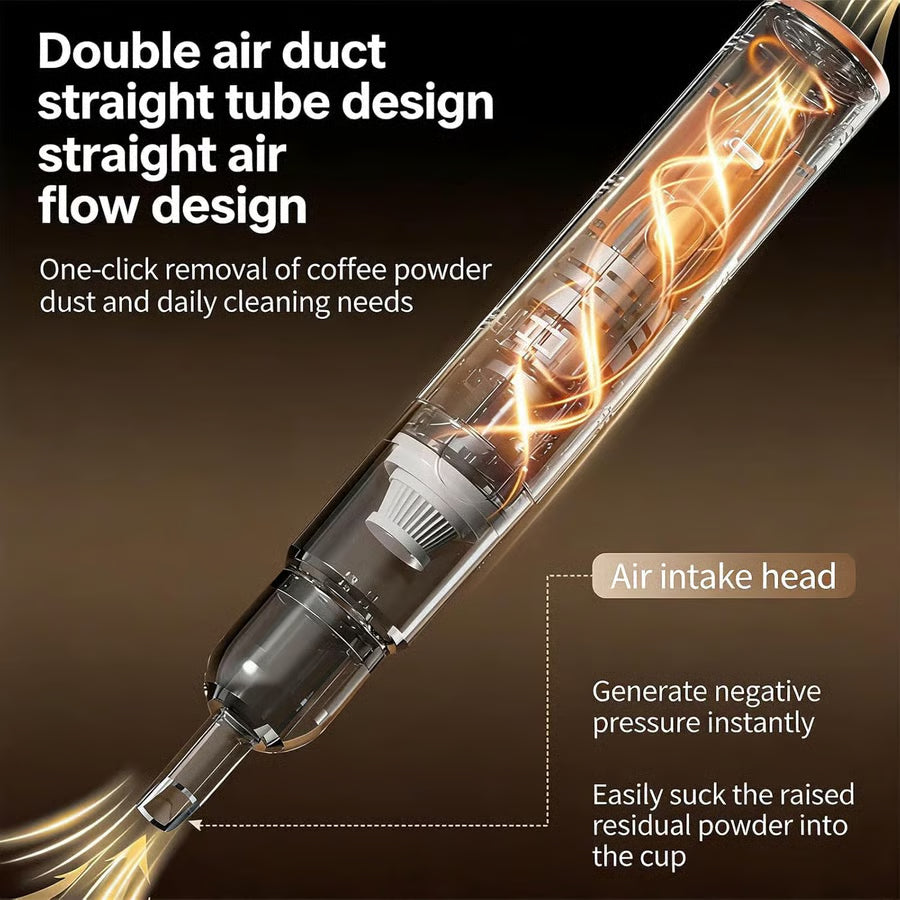 Portable Cordless Vacuum for Coffee Grinder Cleaning