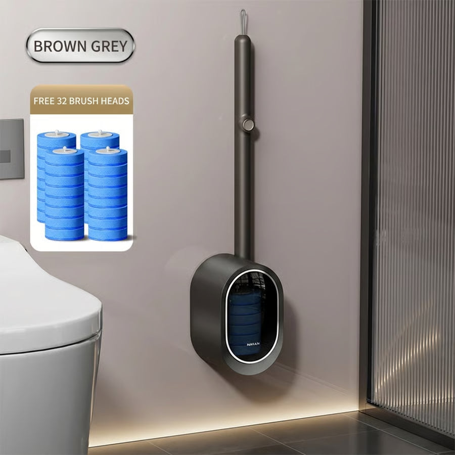🧼Upgrade Your Toilet Cleaning – Disposable System with 32 Refills