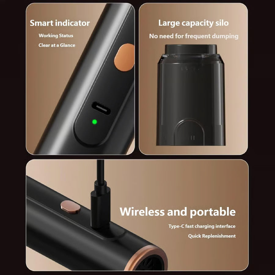 Portable Cordless Vacuum for Coffee Grinder Cleaning