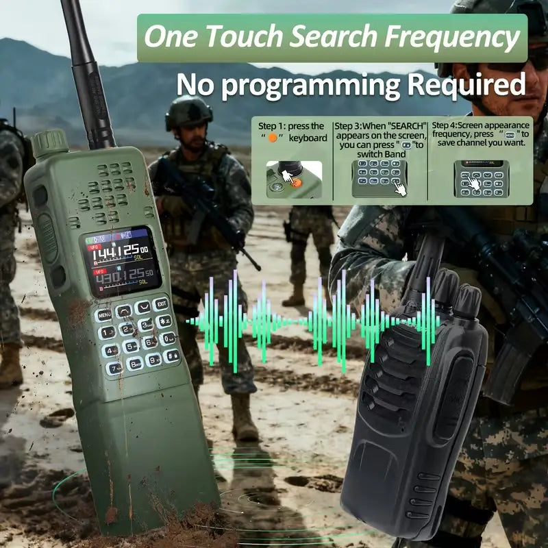 📡AR-152 PRO 10W Tactical Walkie Talkie for Camping, Hiking, Hunting & Outdoor Adventures