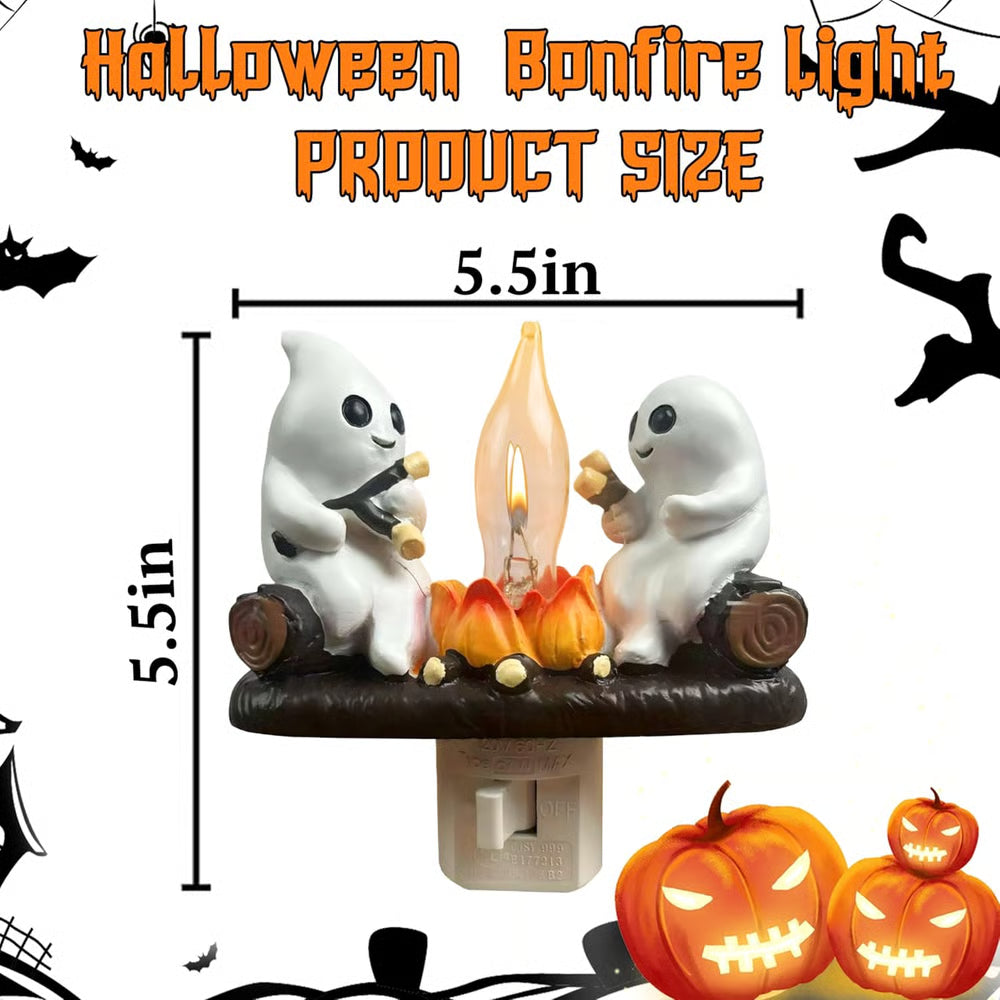 🔥👻2025 Ghost Campfire Flickering Nightlight