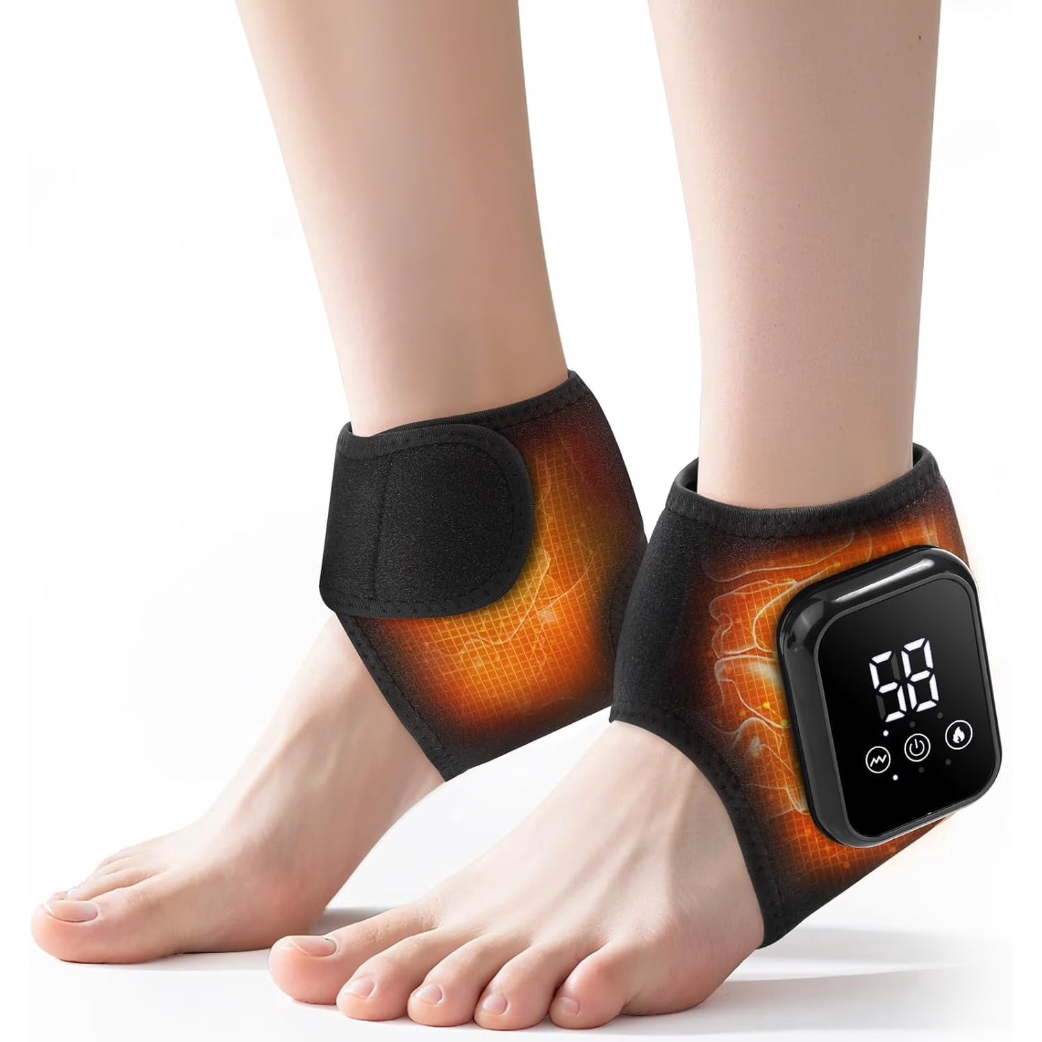 Thermal Ankle Wrap with Soothing Vibration