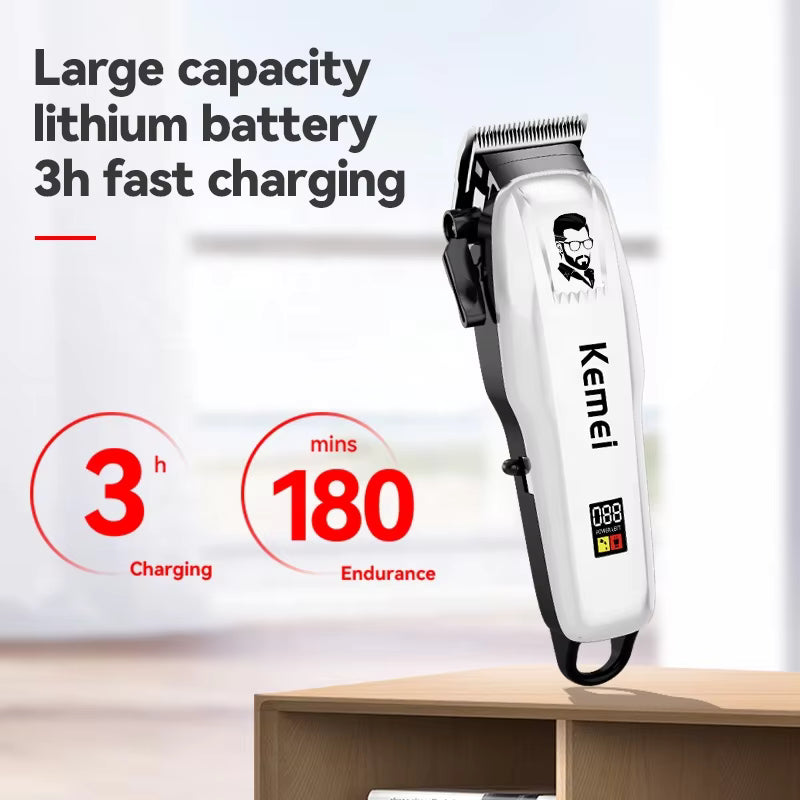 Kemei KM-PG809A Led Usb Adjustable Professional Hair Cutting Machine