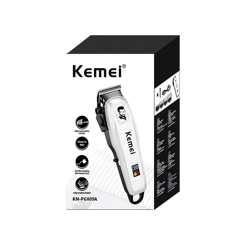 Kemei KM-PG809A Led Usb Adjustable Professional Hair Cutting Machine