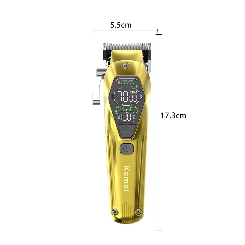 KEMEI KM-1698 Barbers Electric Hair Clipper Adjustable Bateria De Litio Hair Cutter Electric Hair Clipper Trimmer For Men